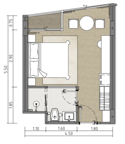 Floor Plan for Studio